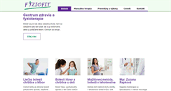 Desktop Screenshot of fyziofit.sk